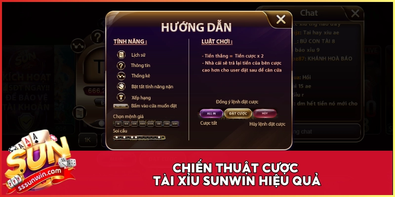 Chiến thuật cược Tài Xỉu Sunwin hiệu quả