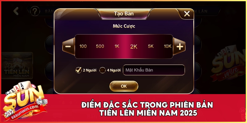Điểm đặc sắc trong phiên bản Tiến Lên Miền Nam 2025
