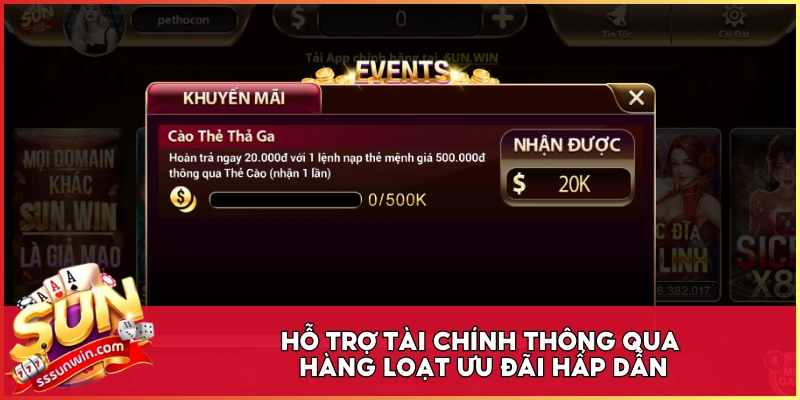 Hỗ trợ tài chính thông qua hàng loạt ưu đãi hấp dẫn