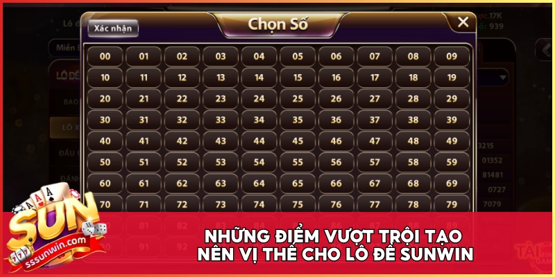 Những điểm vượt trội tạo nên vị thế cho Lô Đề Sunwin
