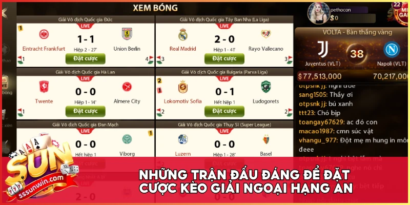 Những trận đấu đáng để đặt cược kèo giải Ngoại Hạng Anh