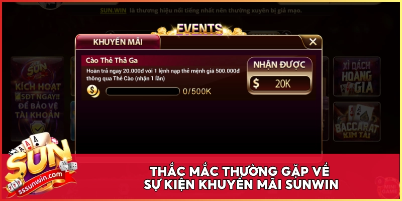 Thắc mắc thường gặp về sự kiện khuyến mãi Sunwin