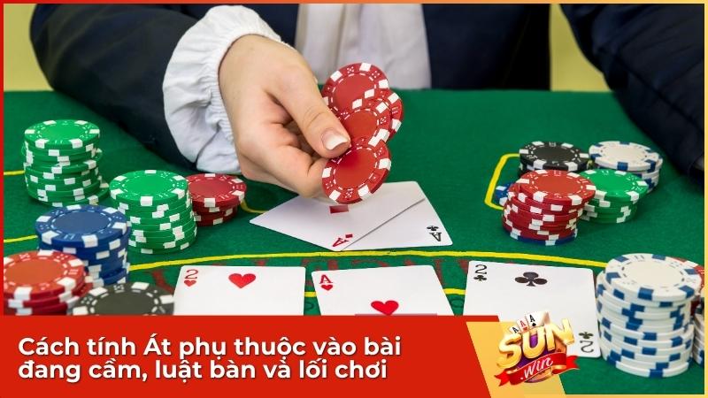 Cách tính Xì trong Xìa Dách phụ thuộc vào bài đang cầm, luật bàn và lối chơi
