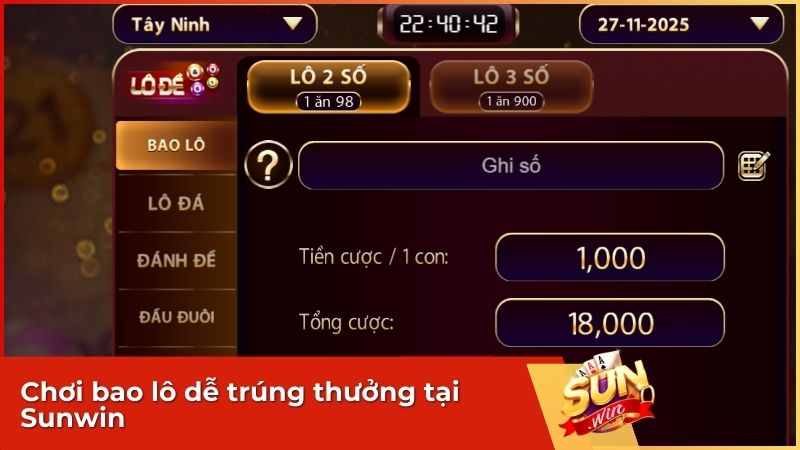 Xổ số miền Nam tại Sunwin: Cá Cược Lô Đề XSMN Uy Tín, Thưởng Lớn 2 Chơi bao lô dễ trúng thưởng tại Sunwin