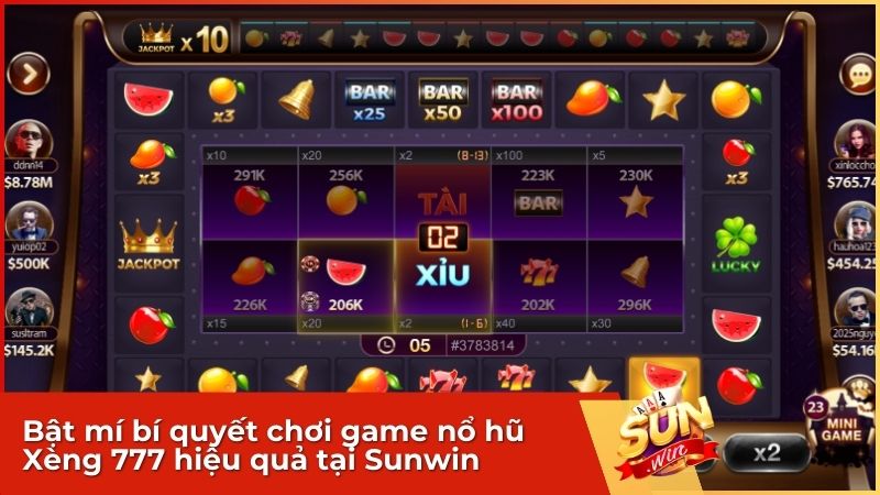 Game nổ hũ Xèng 777 Sunwin – Luật chơi & Bí quyết Nổ hũ Tiền tỷ 4 Bật mí bí quyết chơi game nổ hũ Xèng 777 hiệu quả tại Sunwin