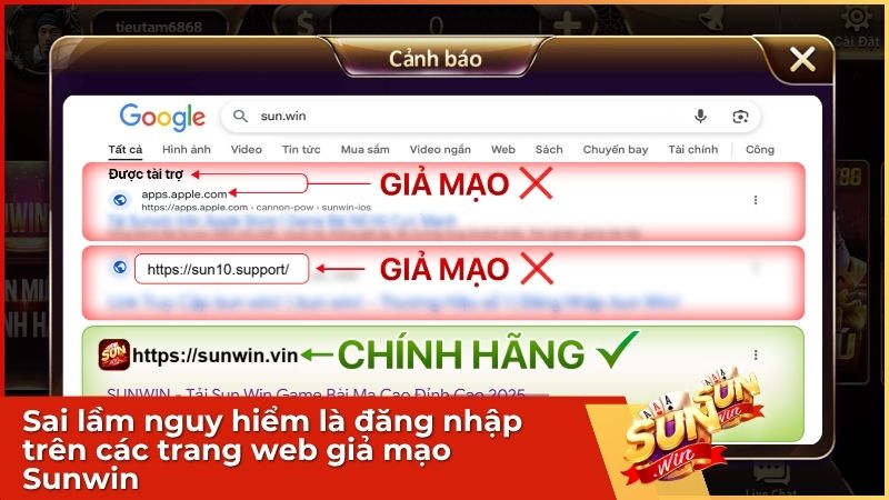 Hướng Dẫn Đăng Nhập Sunwin 2025: Nhanh Chóng, An Toàn & Khắc Phục Lỗi 4 Sunwin là một thương hiệu, nền tảng game đổi thưởng và cá cược trực tuyến uy tín, và vị vậy có rất nhiều site giả mạo