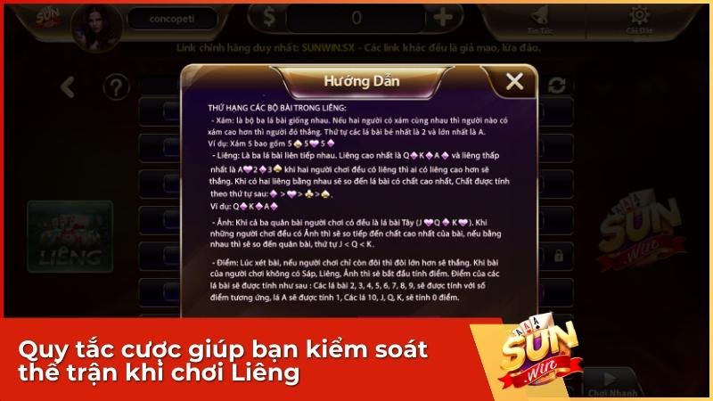 Tuyệt Kỹ Chơi Game Bài Liêng Sunwin: Luật Mới & Bí Kíp Thắng Lớn 3 Hiểu đúng các thao tác cược để làm chủ ván Liêng