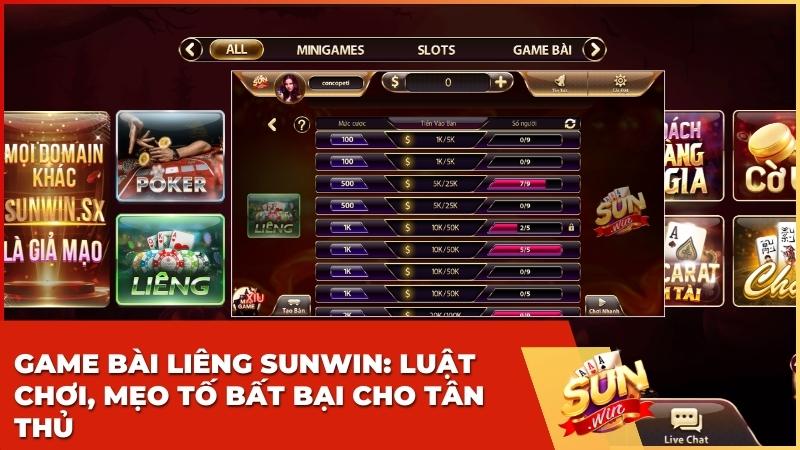 Tuyệt Kỹ Chơi Game Bài Liêng Sunwin: Luật Mới & Bí Kíp Thắng Lớn 6 Tuyệt Kỹ Chơi Game Bài Liêng Sunwin: Luật Mới & Bí Kíp Thắng Lớn