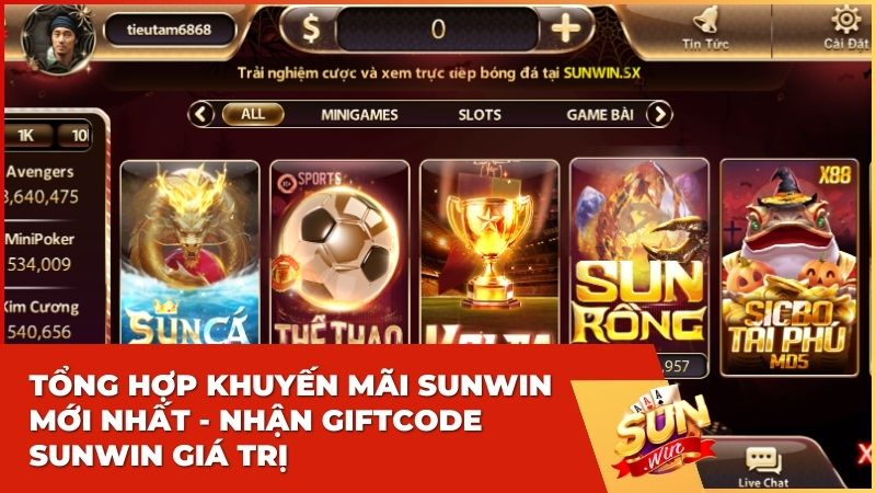 Tổng Hợp Khuyến Mãi Sunwin Mới Nhất - Nhận Giftcode Sunwin Giá Trị 1 Tổng Hợp Khuyến Mãi Sunwin Mới Nhất - Nhận Giftcode Sunwin Giá Trị