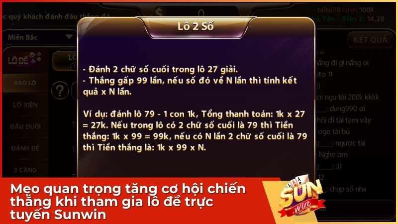 Lô Đề Sunwin - Sân Chơi Lô Đề Online Uy Tín Tỷ Lệ 1 Ăn 99 5 Mẹo quan trọng tăng cơ hội chiến thắng khi tham gia lô đề trực tuyến Sunwin