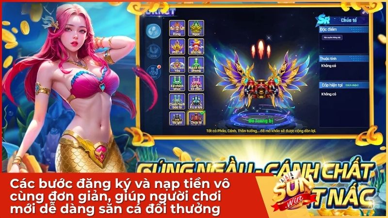 Các bước đăng ký và nạp tiền vô cùng đơn giản, giúp người chơi mới dễ dàng bắt nhịp hành trình săn cá đổi thưởng